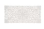 GINER Y COLOMER Cabecero o Panel Decorativo Entallado a Mano 166 cm Ancho, Blanco Envejecido, MDF, para Pared
